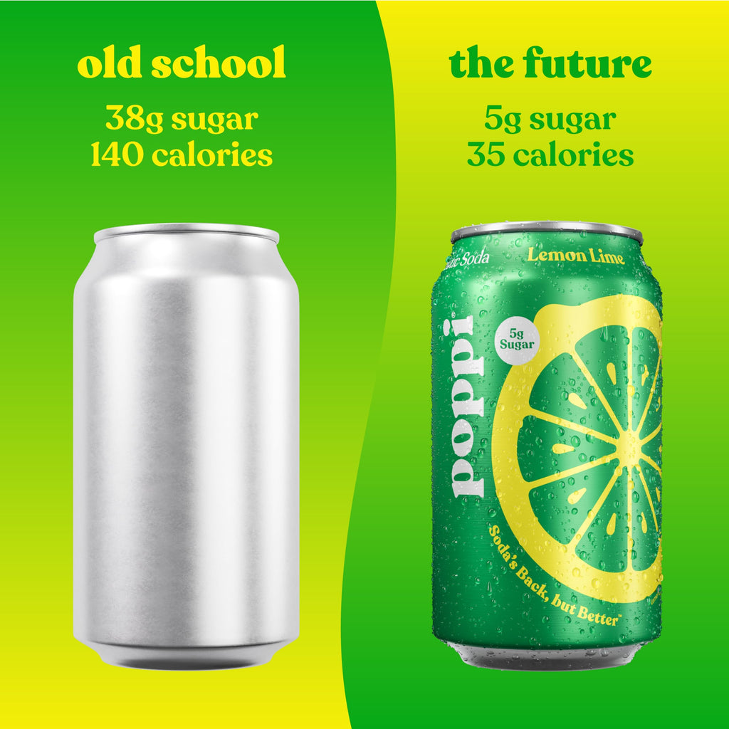 Poppi Prebiotic Soda, Sparkling Water & Fruit Juice, Major Mix, 12 Oz, 12 Pack