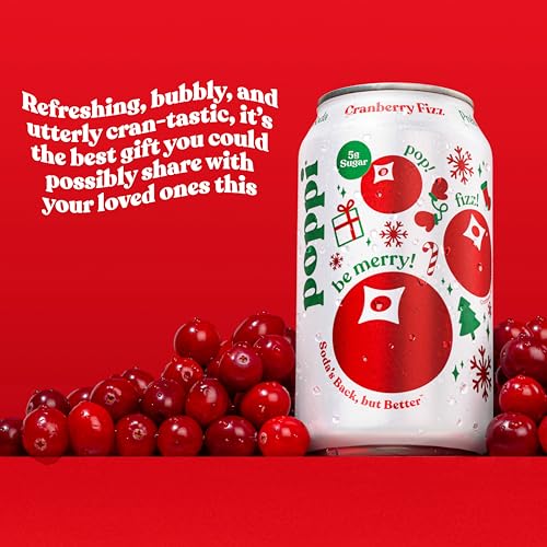 Poppi Sparkling Prebiotic Soda Beverage with Apple Cider Vinegar, Seltzer Water and Fruit Juice, Packaging May Vary, 12 oz, Pack of 12