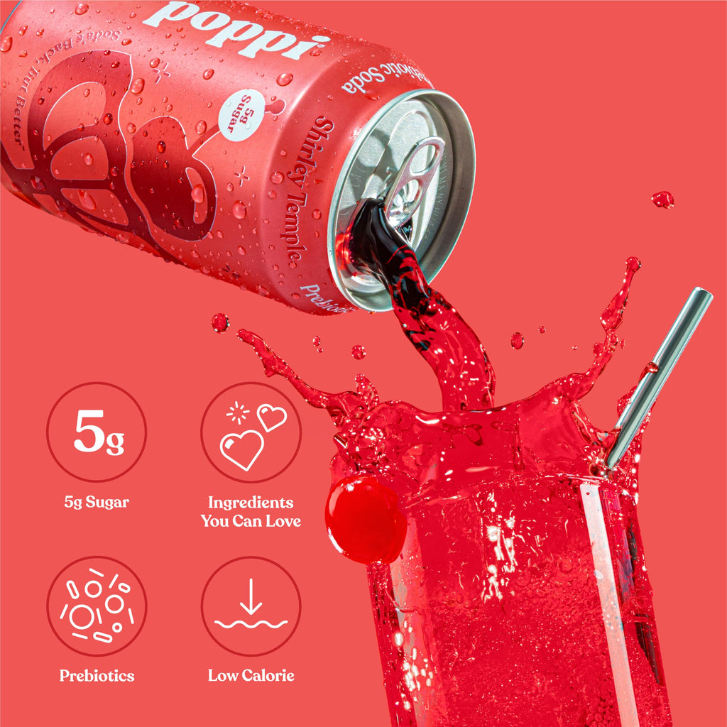Poppi Prebiotic Soda, Sparkling Water & Fruit Juice, Major Mix, 12 Oz, 12 Pack
