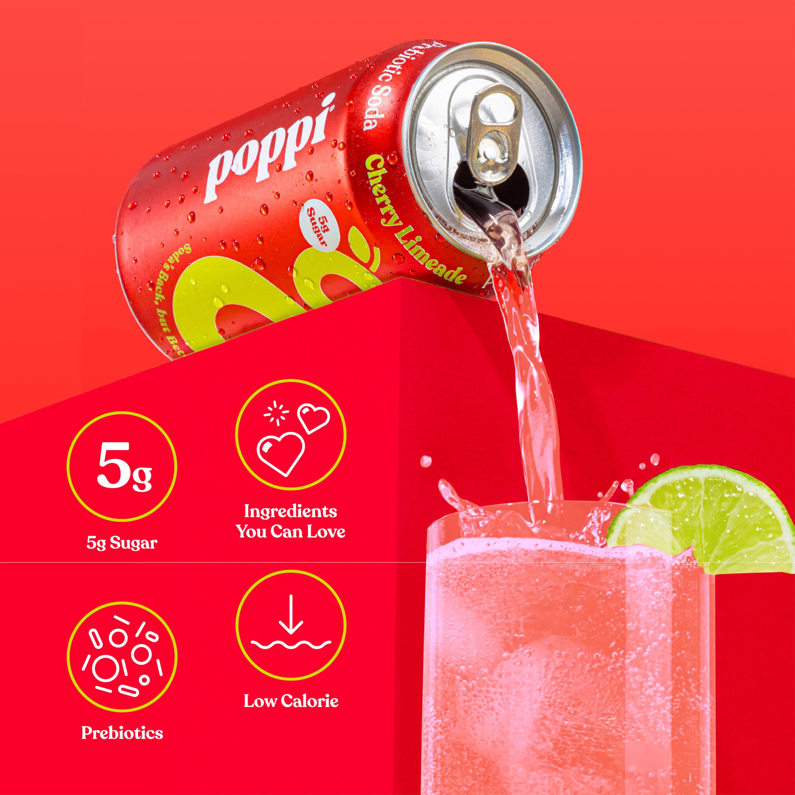 Poppi Prebiotic Soda, Sparkling Water & Fruit Juice, Major Mix, 12 Oz, 12 Pack