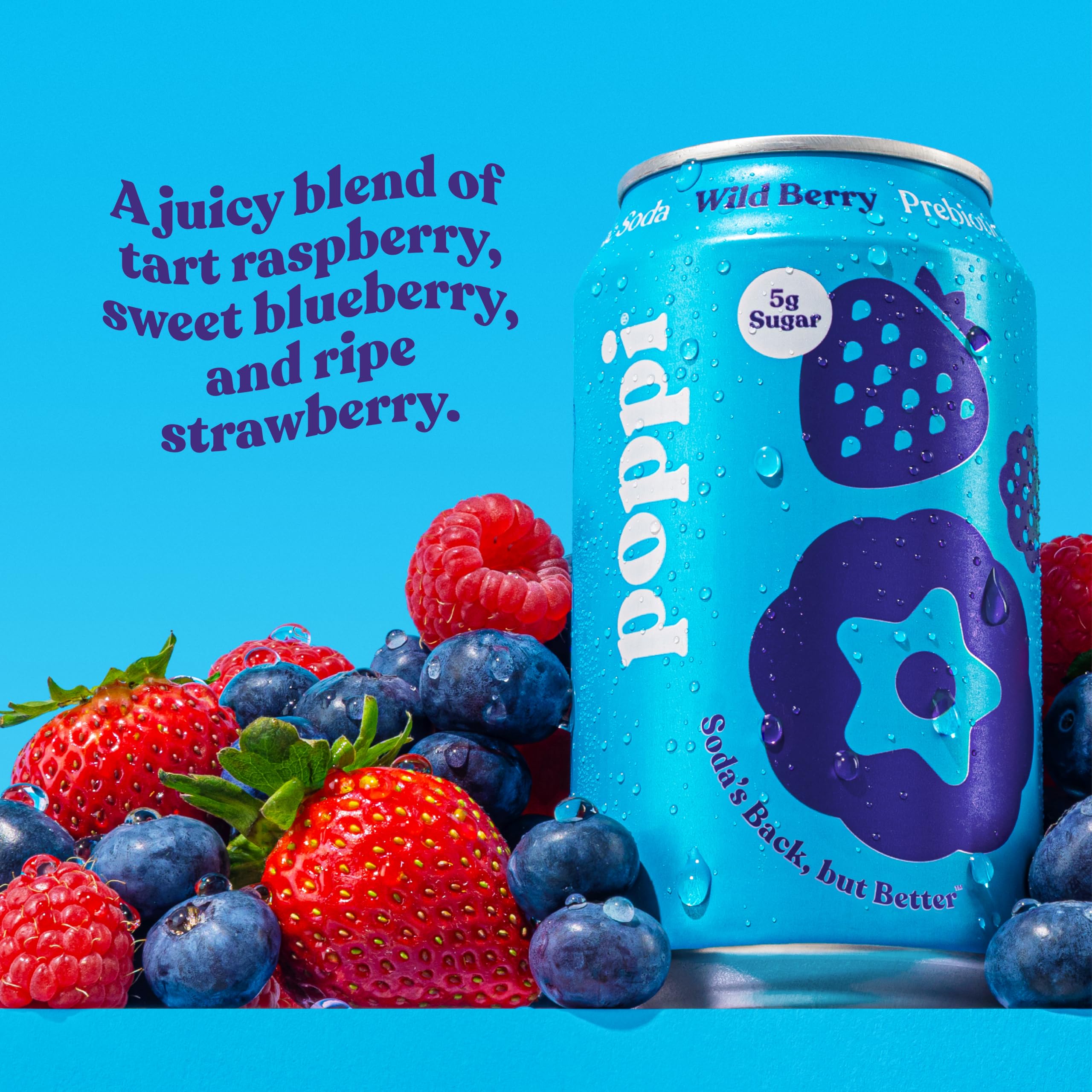 Poppi Sparkling Prebiotic Soda Beverage with Apple Cider Vinegar, Seltzer Water and Fruit Juice, Packaging May Vary, 12 oz, Pack of 12