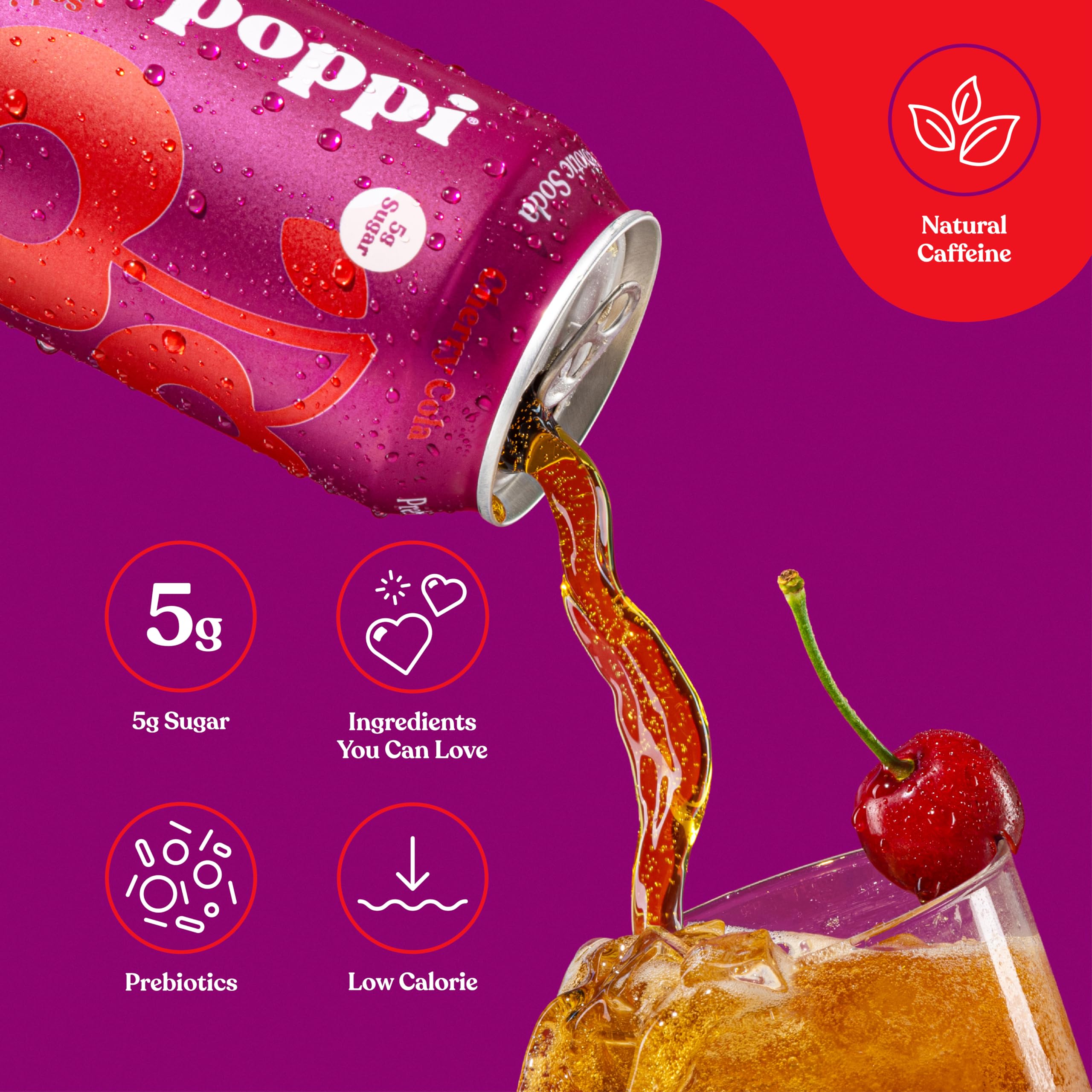 Poppi Sparkling Prebiotic Soda Beverage with Apple Cider Vinegar, Seltzer Water and Fruit Juice, Packaging May Vary, 12 oz, Pack of 12