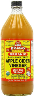 Bragg KBGiWA USDA Gluten Free Organic Raw Apple Cider Vinegar, With the Mother, 32 Ounce (4 Units)