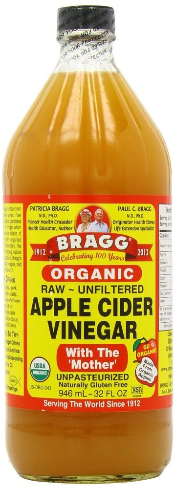 Bragg KBGiWA USDA Gluten Free Organic Raw Apple Cider Vinegar, With the Mother, 32 Ounce (4 Units)