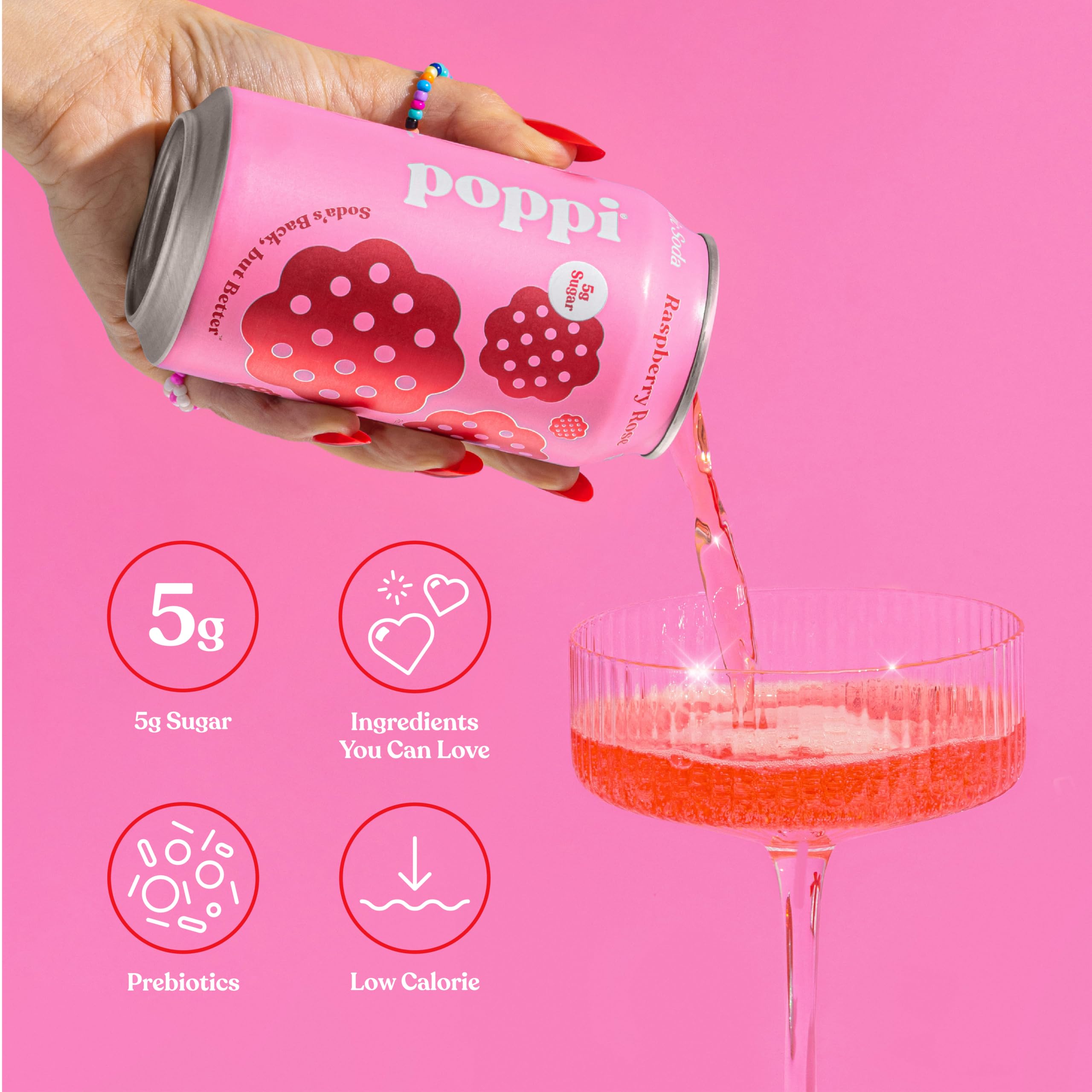 Poppi Prebiotic Soda, Sparkling Water & Fruit Juice, Major Mix, 12 Oz, 12 Pack